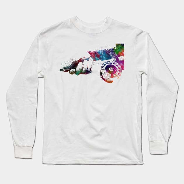 Fishing sport art #fishing Long Sleeve T-Shirt by JBJart